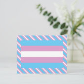 Trans Pride-vlag Briefkaart (Staand voorkant)