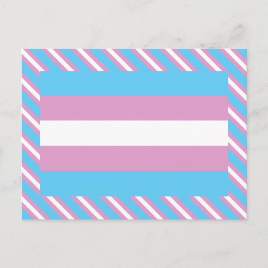 Trans Pride-vlag Briefkaart (Voorkant)