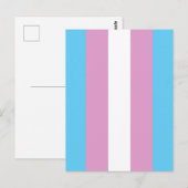 Trans Pride-vlag Briefkaart (Voorkant / Achterkant)