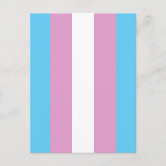 Trans Pride-vlag Briefkaart (Voorkant)