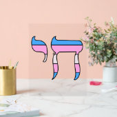 Trans Pride-vlag Chai Acryl Bord (Huwelijk)