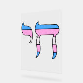 Trans Pride-vlag Chai Acryl Bord (Hoek)