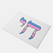 Trans Pride-vlag Chai Deurmat (Schuin)