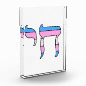 Trans Pride-vlag Chai Fotoblokken (Links)