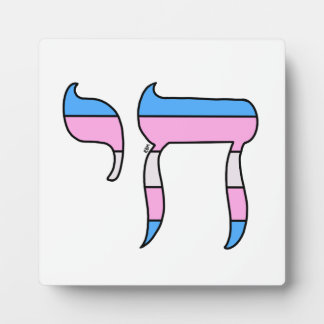 Trans Pride-vlag Chai Fotoplaat