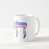 Trans Pride-vlag Chai Koffiemok (Voorkant rechts)