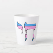Trans Pride-vlag Chai Latte Mok (Voorkant)