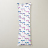 Trans Pride-vlag Chai Lichaamskussen (Achterkant (Verticaal))