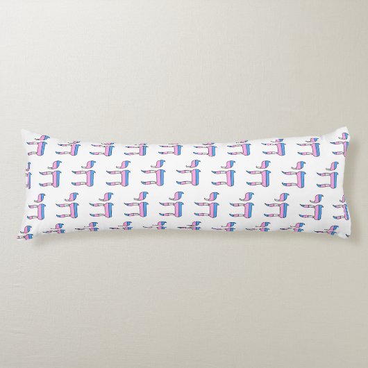 Trans Pride-vlag Chai Lichaamskussen (Voorkant)