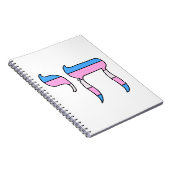 Trans Pride-vlag Chai Notitieboek (Rechterzijde)