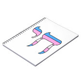 Trans Pride-vlag Chai Notitieboek (Linkerzijde)
