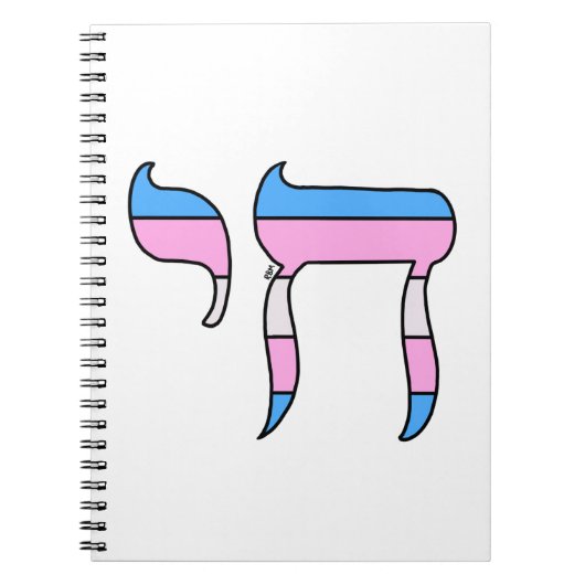 Trans Pride-vlag Chai Notitieboek (Voorkant)