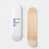 Trans Pride-vlag Chai Persoonlijk Skateboard (Voorkant)
