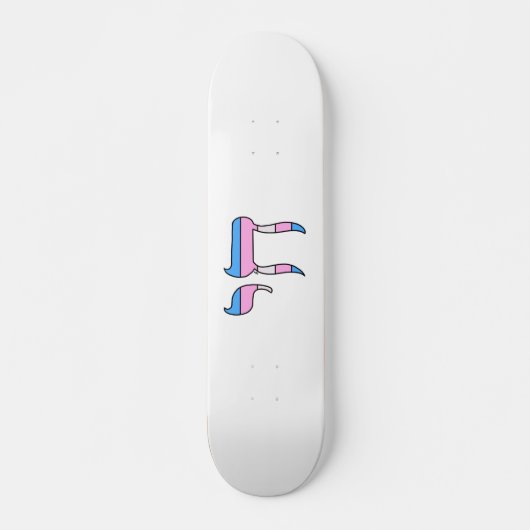Trans Pride-vlag Chai Persoonlijk Skateboard (Voorkant)