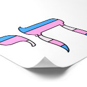 Trans Pride-vlag Chai Poster (Hoek)