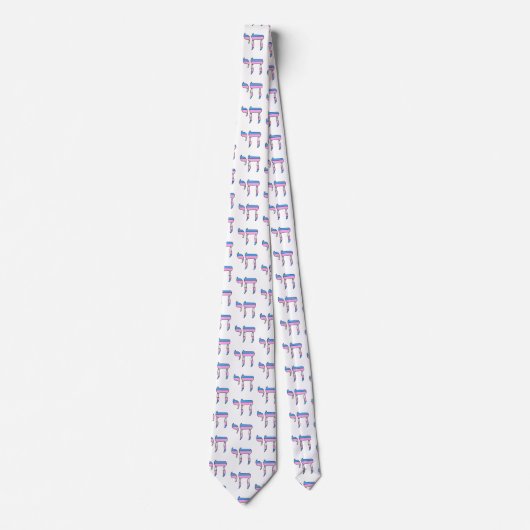 Trans Pride-vlag Chai Stropdas (Voorkant)