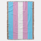 Trans Pride-vlag Deken (Voorkant Verticaal)