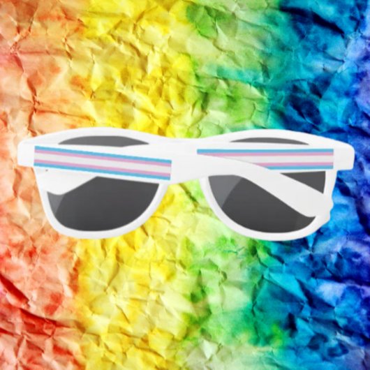 Trans Pride-vlag Feestzonnebril Zonnebrillen