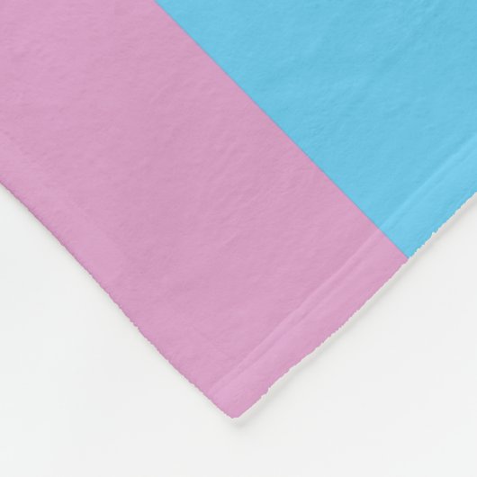 Trans Pride-vlag Fleece Deken (Hoek)