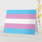Trans Pride-vlag Kaart (Gele Bloem)