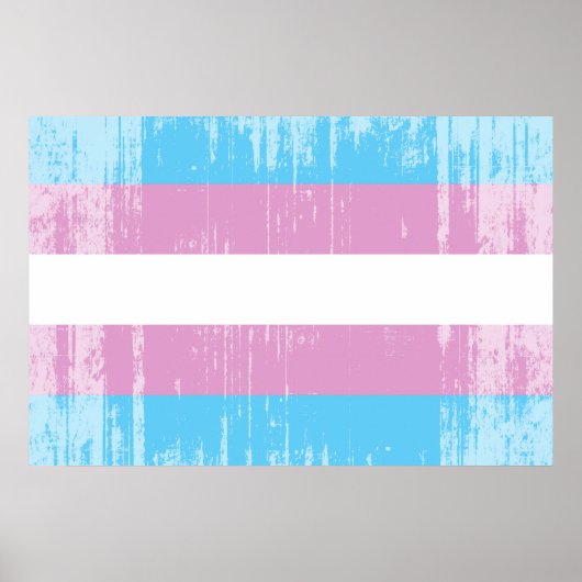 Trans Pride-vlag Poster (Voorkant)