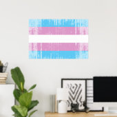 Trans Pride-vlag Poster (Thuiskantoor)