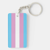 Trans Pride-vlag Sleutelhanger (achterkant)