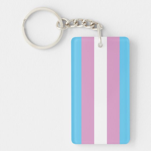 Trans Pride-vlag Sleutelhanger (Voorkant)