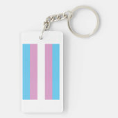 Trans Pride-vlag Sleutelhanger (achterkant)