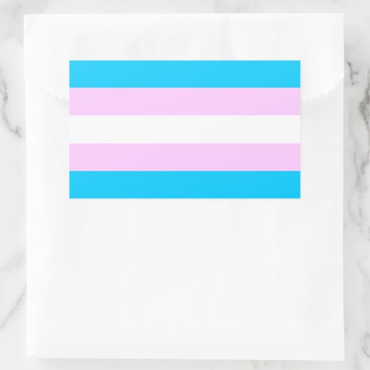 Trans pride vlag stickers (Tas)