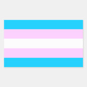 Trans pride vlag stickers (Voorkant)