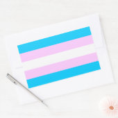 Trans pride vlag stickers (Envelop)