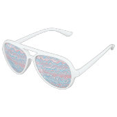 Trans Pride Vlag Trippy Boho Groovy Golvende Strep Aviator Zonnebril (Gekanteld)