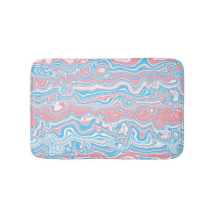 Trans Pride Vlag Trippy Boho Groovy Golvende Strep Badmat