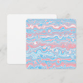 Trans Pride Vlag Trippy Boho Groovy Golvende Strep Feestdagenkaart (Voorkant / Achterkant)