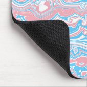 Trans Pride Vlag Trippy Boho Groovy Golvende Strep Muismat (Hoek)