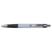Trans Pride-vlag Trippy Boho Groovy Golvende Strep Pen (Achterkant)