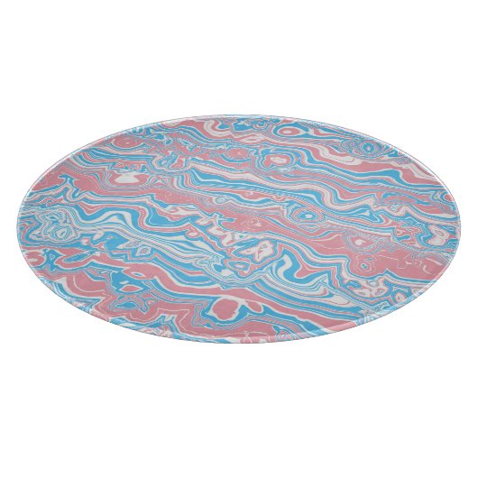 Trans Pride Vlag Trippy Boho Groovy Golvende Strep Snijplank (Hoek)