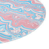 Trans Pride Vlag Trippy Boho Groovy Golvende Strep Snijplank (Hoek)