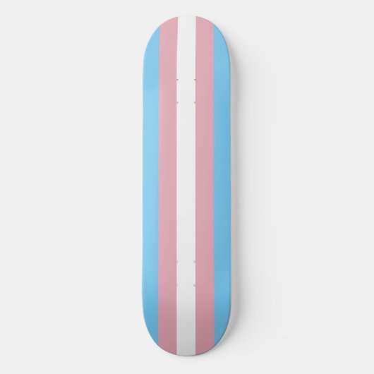 Trans Pride Vlagskateboard Persoonlijk Skateboard (Voorkant)