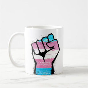 Trans Pride Vuist Koffiemok