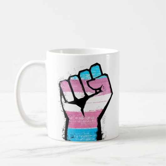 Trans Pride Vuist Koffiemok (Links)