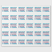Trans Pride Woord Cadeaupapier (Vlak)