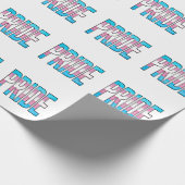 Trans Pride Woord Cadeaupapier (Hoek)