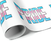 Trans Pride Woord Cadeaupapier (Rol Hoek)