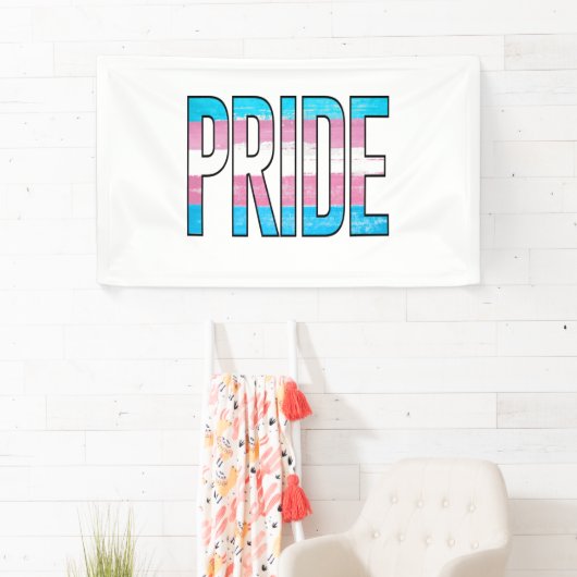 Trans Pride Woord Spandoek (Insitu)