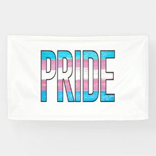 Trans Pride Woord Spandoek