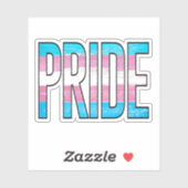Trans Pride Woord Sticker (Vel)