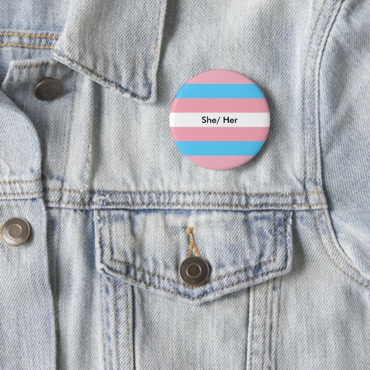 Trans Pronouns Button Zij/Haar (In situ)
