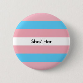 Trans Pronouns Button Zij/Haar